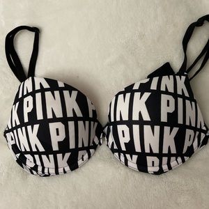 black and white victoria’s secret bra size 34B